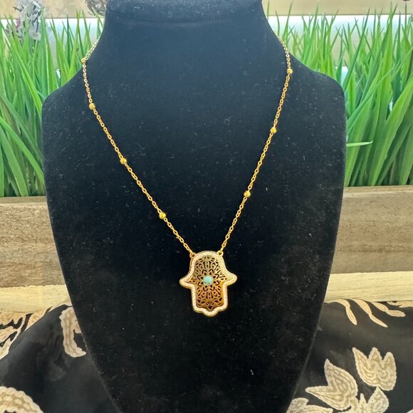 - BRENDA MINIMAL STATMENT NECKLACE - Picture 2 of 6